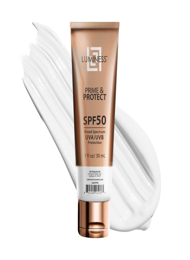 Luminess Makeup Primer & Broad Spectrum Sunscreen SPF 50 - Primer for Face Before Makeup with Sun Protection, Lightweight, Non-Greasy, Travel Size, Enriched with Vitamin E, For All Skin Types - Image 1